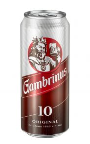 Gambrinus Originál 10, plech 0,5l