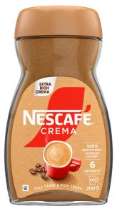 NESCAFÉ CREMA Extra bohatá pěna, instantní káva, 200g