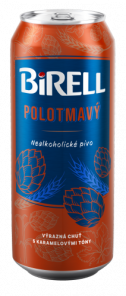 Birell Polotmavý nealkoholické pivo 0,5l